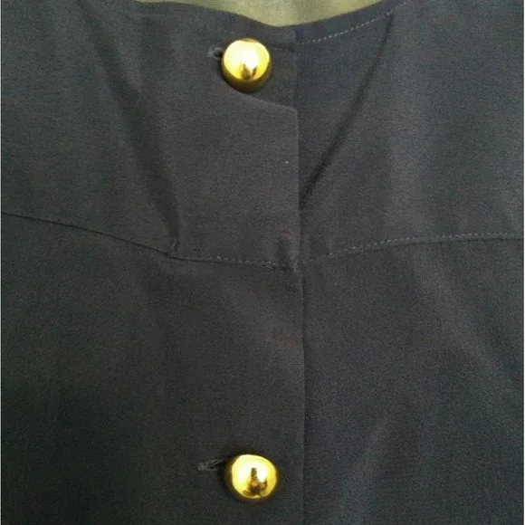 🔥Host Pick🔥 Vintage Parisian style navy blouse - Picture 8 of 9